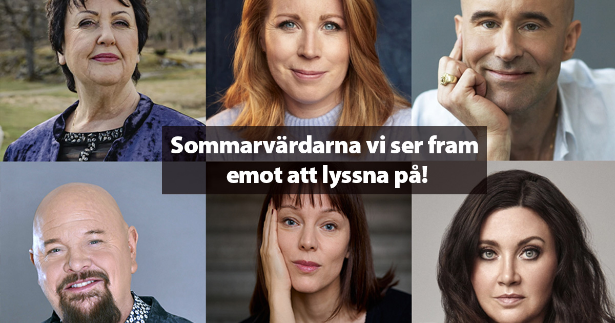Sommarvärdarna vi ser fram emot att lyssna på! Bonniers bokklubb